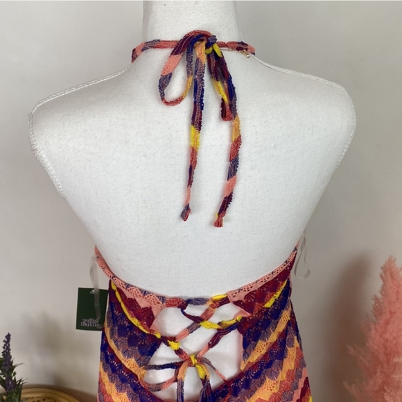 💜💛Multicolor Crochet Midi Dress - Picture 5 of 10